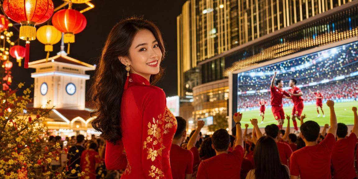 Người dùng tại chợ đêm TP.HCM dùng điện thoại nạp tiền và nhận thưởng trên ứng dụng dưới ánh đèn lung linh